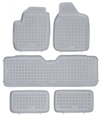 Set Covorase Auto Cauciuc Rezaw Plast Ford Galaxy 1 1995-2006 7 Locuri Gri RP-D 200103/S foto