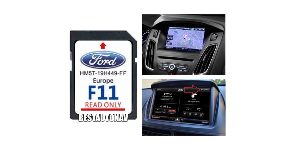 Scheda Di Navigazione GPS Europa 2023 Per Ford Sync2 - Touch Screen Capacitivo, HM5T-19H449-FF