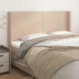 Gossi tablie pat cu aripioare cappuccino 203x16x118/128 cm piele eco