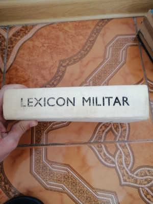 LEXICON MILITAR - EDITURA MILITARA, 1980 foto