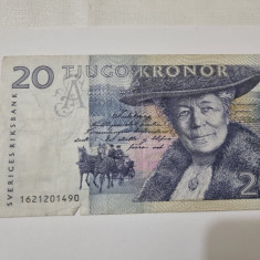 bancnota suedia 20 k 1991 b