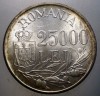 R.191 ROMANIA MIHAI I 25000 LEI 1946 XF/AUNC, Argint