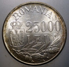 R.191 ROMANIA MIHAI I 25000 LEI 1946 XF/AUNC