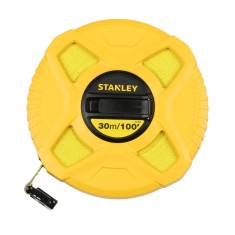 Stanley 0-34-262, ruleta inchisa cu banda de fibra de sticla 30m, tru-zero, vizibilitate ridicata, 30m x 13 mm, blister foto