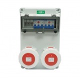 Tablou grup prize organizare santier 2x400V/32A, 6 module, 340x220x160mm IP67 SUNTREE