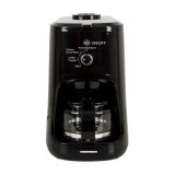 Cafetiera Heinner, 900 W, 600 ml, 4 cesti, filtru detasabil, lame inox, recipient sticla, Negru