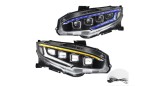Set faruri Honda Civic, 07.2016-12.2021, montare fata, stanga+dreapta, indicator dinamic; LED; manual; Tuning; LED, Vland