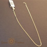 Cumpara ieftin Bratara placata cu aur 18K pentru glezna, 25 cm, SaraTremo