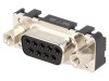 Conector D-Sub Mama HARTING 9 Pini Drept THT UNC 4-40 Cod 09661116503
