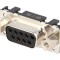Conector D-Sub 9 pini mamă drept THT