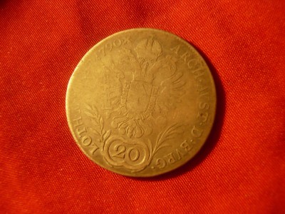 Moneda 20 kr.1790 litera G Imperiul Roman Austria Imparat Iosif II argint foto