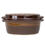 Vas roman glazurat lut 4L 35x25x16cm maro Zilan EXT 10365