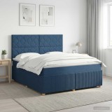 Cumpara ieftin Pat boxspring cu saltea albastru 160 x 200 cm Tesatura