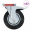 Gossi roti pivotante, 32 buc., 200 mm