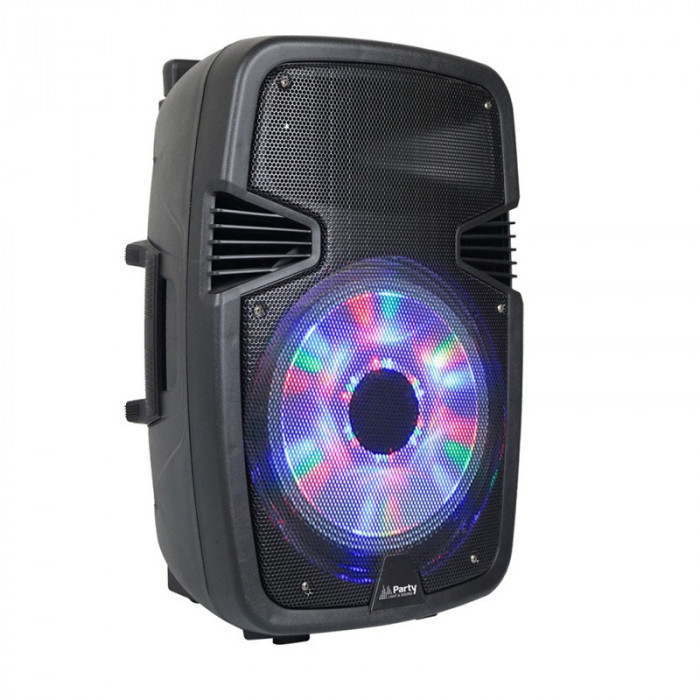 Boxa activa Party, 400 W, Bluetooth, microfon, radio FM, acumulator inclus