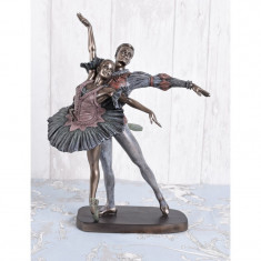 Statueta din ceramica cu bronz cu doi balerini WU69258A5