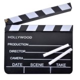 Placuta Cinema Hollywood cu Creta, 20x18 cm - Accesoriu Decor Petrecere, Film