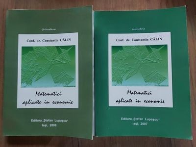 Matematici aplicate in economie- Constantin Calin