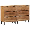 VidaXL Bufet 2 pcs Maro 60 x 33 x 75 cm Lemn masiv de acacia 3310010