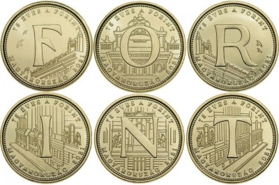 Ungaria Set Monede 5 FORINT 2021 Aniversarea de 75 Ani UNC foto
