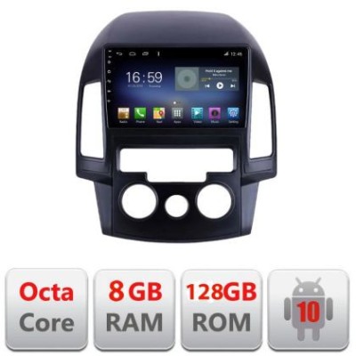 Navigatie HHyundai I30 2009-2012 clima manuala F-i30ac Octa Core cu Android Radio Bluetooth Internet GPS WIFI DSP 8+128 CarStore Technology foto