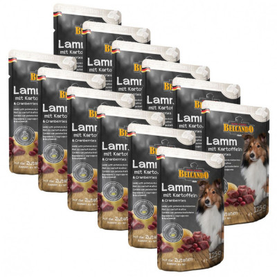 BELCANDO Lamb with potatoes and cranberries - pungă 12 x 125 g foto