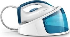 Statie de calcat Philips FastCare Compact GC6709/20, 2400 W, Talpa Ceramica, 110 g/min, Alb/Albastru
