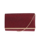 Geanta plic eleganta cu pietre rosii