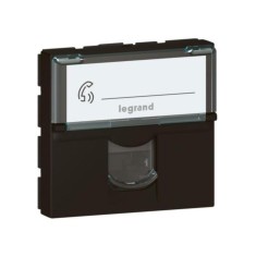 Priza Date RJ45 CAT6 FTP 2M Legrand Mosaic negru mat 079165L