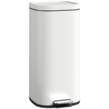 HOMCOM Coș de gunoi pentru bucătărie 30 L, cu pedală și capac, funcție soft-close și menținere deschisă pentru bucătărie, acasă | Aosom Romania