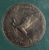 Cumpara ieftin ONE COMEMORATIVE DOLLAR 1974 NEW ZEALAND/ MONEDA IN SUPORT ACRILIC, Asia