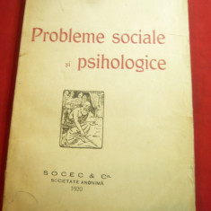 H.Sanielevici - Probleme sociale si psihologice - Prima Ed. 1920 Socec ,269pag