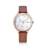 Ceas Dama REBIRTH Quartz Analog Otel Inoxidabil Piele Maro Rose Gold 33mm