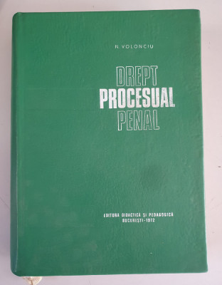 N.Volonciu - Drept procesual penal - 1972 foto