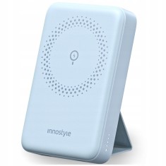 Innostyle Powermag 2In1 Powerbank Cu Inducție Rapidă Pentru Magsafe 10000Mah Stand Albastru