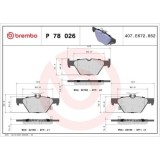 Placute frana Subaru Forester (Sk) 04.18-, Impreza Liftback (Gt) 10.16-, Legacy 6 (Bn Bs) 01.15-, Levorg 03.15-, Outback (Bs) 10.14-, Outback (Bt) 09, BREMBO