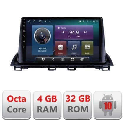 Navigatie Mazda 3 2014-2019 C-463 Octa Core cu Android Radio Bluetooth Internet GPS WIFI 4+32GB CarStore Technology
