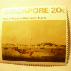 Timbru Singapore 1971 - Pictura , val. 20C , sarniera