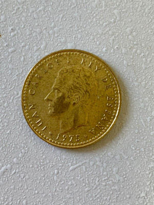 Moneda 1 PESETA - 1975 (1978) - Spania - mint: Chile - KM 806 (207) foto