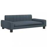 Pat de caini, gri inchis, 90x53x30 cm, material textil