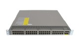 Extensor de rețea Cisco N2K-C2248TP-E-1GE, 48 porturi de 1 G, 4 porturi de 10 G SFP+, cu urechi de montare &icirc;n rack