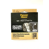 Cumpara ieftin Folie Protectie Sticla Camera Panzer pentru iPhone 15 Pro/15 Pro Max Negru, Panzerglass