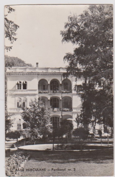 CARTE POSTALĂ HERCULANE BĂI-RPR