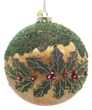Set 6 globuri brad Craciun sticla multicolora Mistletoe &Oslash; 15 cm