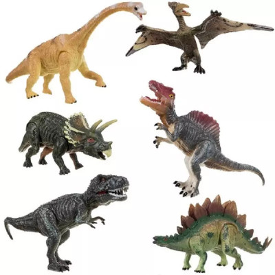 Set 6 figurine, model dinozaur, Gonga&amp;reg; Multicolor foto