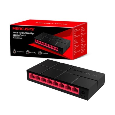 Switch retea Mercusys 8 port Gigabit 10/100/1000Mb foto