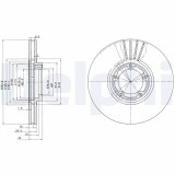 Disc frana Ford Transit, Transit Sasiu, Transit Tourneo Motor 2.0, 2.0, 2.0, 2.0, 2.0 CNG, 2.5 DI, 2.5 DI, 254x24.3mm, 42.9 mm, OE 1514234