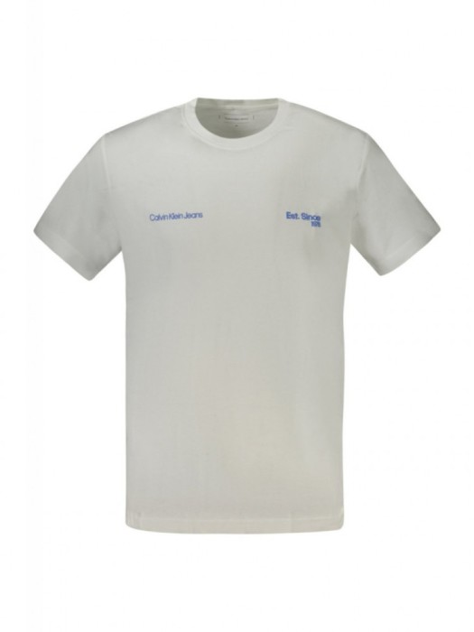 Tricou barbati cu maneca scurta, cu imprimeu, Regular fit, Alb, XL