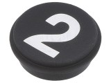 Buton Rotund Negru &Oslash;21mm
