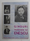 GANDURI INCHINATE LUI ENESCU , antologie de VICTOR CRACIUN si PETRE CORDEA , 1970